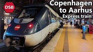 Copenhagen to Aarhus by fast express train  IntercityLyn   DSB Danish State Railway [upl. by Hiasi]