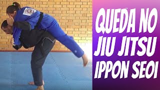 Quedas no Jiu Jitsu  Ippon Seoi  Iniciantes e Defesa Pessoal [upl. by Mattias810]