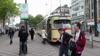 Straßenbahn Düsseldorf  GT8Wagen auf der Linie 719 2012 HD [upl. by Ahsiadal]