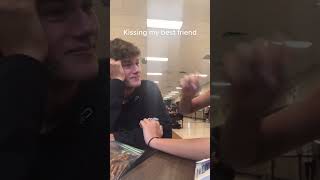 CUTE REACTION🥺 Kissing my best friend tiktok  PART 6 [upl. by Calore]