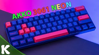 AKKO 3061S Neon RGB Keyboard  Lubrication amp Review [upl. by Jacobine]