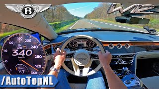 BENTLEY Flying Spur 340kmh TOP SPEED on AUTOBAHN by AutoTopNL [upl. by Jena]