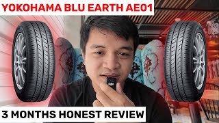 YOKOHAMA BluEarth AE01 Tires Review  3 MONTHS LATER HONEST REVIEW [upl. by Ayeka]