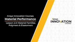 Introduction to Polymers and Elastomers — Lesson 2 Part 3 [upl. by Kohsa]