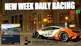 GRAN TURISMO 7  NEW DAILY RACE  NO QUALIFYING LAP  WE ARE AT SPA mclaren ps5 gt7 g923 [upl. by Madigan]