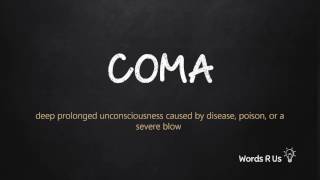 How to Pronounce COMA in American English [upl. by Rowell942]