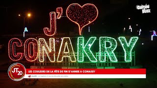 Conakry ville lumière étincelante pour les fêtes de fin dannée 2022 [upl. by Deeas]