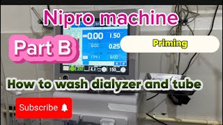 How to setup water rinse amp tubing in NIPRO machine  NIPRO hemodialysis ckdpatient hospital [upl. by Booma185]