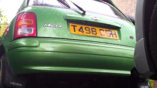 Micra k11 minus half an exhaust [upl. by Ferree47]