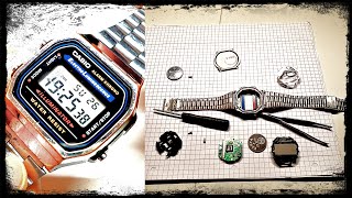 🔴 Casio retro Uhr Batterie leer oder kaputt 😫 [upl. by Hartzel]