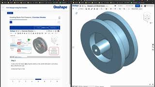 Onshape Exercise  Revolve from PDUPS [upl. by Auqenaj843]