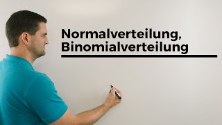 Normalverteilung Binomialverteilung Sigmaumgebung Stochastik anschaulich Mathe by Daniel Jung [upl. by Reg]