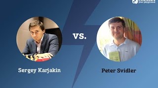 Chess World Cup Final Karjakin  Svidler game 2 [upl. by Stanway816]