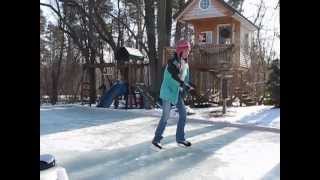 Backyard Ice Rink Winter 2013 [upl. by Frager837]