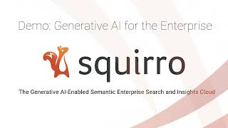 Squirro Generative AI Short Demo [upl. by Yaral]