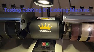 Testing CabKing 6quot cabbing machine Polishing my first rocks [upl. by Ainoyek]