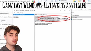 Windows 7 8 10 11 Lizenzkey in 2 Min auslesen Auch externe Festplatten [upl. by Arrio803]