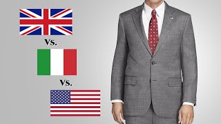 British vs Italian vs American  Suit Fashions amp Silhouettes [upl. by Kroll]