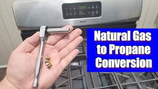 How to Convert a Natural Gas Stove to Propane  Kenmore  Frigidaire Natural Gas Stove Conversion [upl. by Asilet]