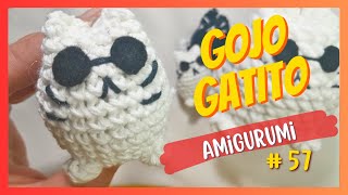 🐱 SATURU GOJO Gato 😍 Tutorial a Crochet Facil❤️  Jujutsu Kaisen Amigurumi 🎉 [upl. by Stroup279]