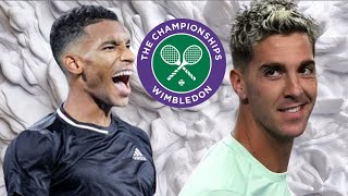 Felix AugerAliassime VS Thanasi Kokkinakis  Wimbledon 2024 [upl. by Danuloff]