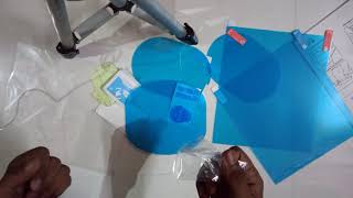 How to install rainproof anti fog protective film in hindithis product is not manufacturing now [upl. by Htiduy243]