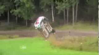 CRASH Murat Bostanci  Neste Oil Rally Finland 2013 [upl. by Hsirt]