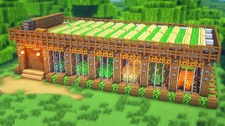 Minecraft Farmhaus bauen Tutorial 119  Scheune bauen in Minecraft 119 Tutorial [upl. by Renferd702]