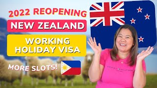 NEW ZEALAND WORKING HOLIDAY VISA REOPENING AND INCREASE 2022  Working Holiday Visa for Filipinos [upl. by Thun]