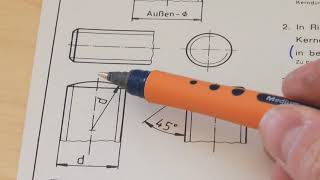 CoronaCrashkurs  Technisches Zeichnen Gewindedarstellung [upl. by Sophia]