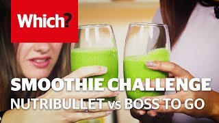 Smoothie challenge NutriBullet Balance vs Sage The Boss To Go [upl. by Eegnat882]