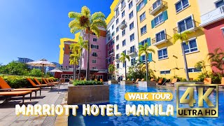 LUXURY Hotel near Manila Airport  Marriott Hotel Manila  Full Walking Tour 2024 [upl. by Wengert158]