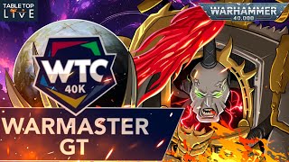 WTC Warmaster 2024 Singles GT  Warhammer 40k Tournament  Day 1 [upl. by Gaskill]