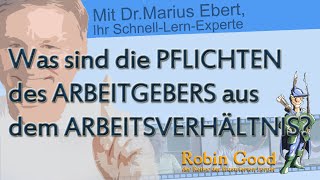 Was sind die Pflichten des Arbeitgebers aus dem Arbeitsverhältnis [upl. by Tiffa]