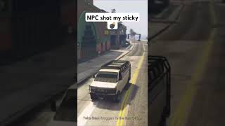 GTA 5 online NPCs took me out gta gta5 gtaonline gtafunnymomments gtashorts [upl. by Alauqahs]