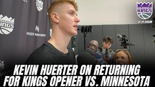 Kevin Huerter on returning for Kings opener [upl. by Ostler]