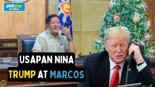 Mga napagusapan nina Pangulong Bongbong Marcos at US Presidentelect Donald Trump [upl. by Mahoney]