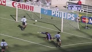 Dennis Bergkamp second goal VS Argentina in 1998 World Cup Quarter Final [upl. by Aneehc]