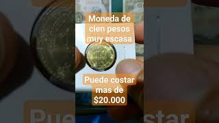 moneda de 100 pesos nueva familia con alto valor monedadecienpesos [upl. by Encratia168]