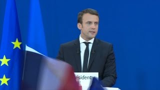 Présidentielle 2017 la déclaration dEmmanuel Macron en intégralité [upl. by Roselin]