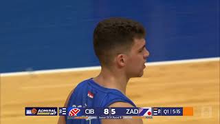 AdmiralBet ABA League 202324 Round 18 match Cibona  Zadar 2912024 [upl. by Suneya]