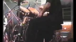 Timo Häkkinen drum cam  Funeris Nocturnum live at Kasisali Lahti 20020308 [upl. by Wiltsey]