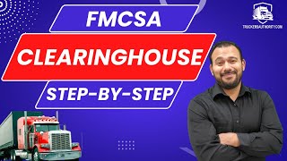 FMCSA Clearinghouse Registration StepByStep What is FMCSA Clearinghouse [upl. by Casmey]