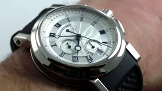 Breguet Marine Chronograph 5827BB Luxury Watch Review [upl. by Kipp978]