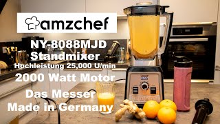 Amzchef NY8088MJD  Standmixer  2000 Watt [upl. by Calendra]