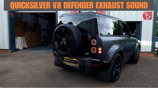 Quicksilver Exhaust  New V8 Defender Sound [upl. by Sothena667]