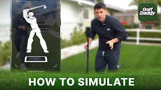 How to Simulate your Shot on the Golf Daddy App [upl. by Wooldridge728]