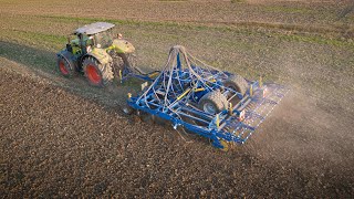 4K  TrefflerTG  Claas Axion  Bodenbearbeitung [upl. by Yaja]