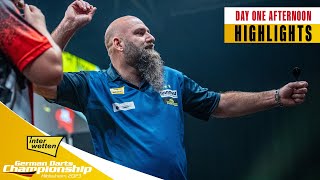 NINEDARTER  Day One Afternoon Highlights  2023 German Darts Championship [upl. by Norvall]