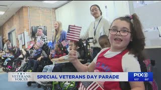 Kids with disabilities host parade for Long Island veterans [upl. by Ocana]